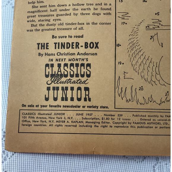 1957 Classics Illustrated Junior The Enchanted Fish No.539 - Picture 3 of 7